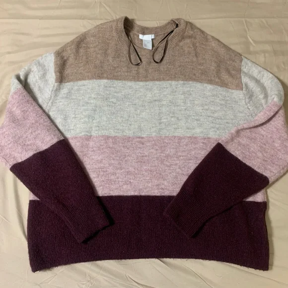H&M Colorblock Knit Sweater - Picture 1 of 4